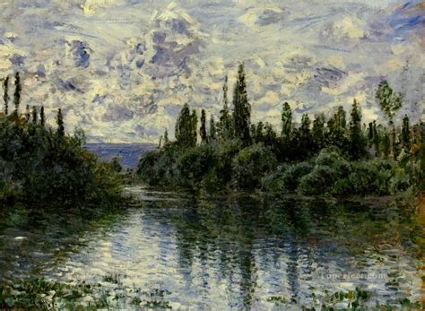 Arm of the Seine near Vetheuil Claude Monet Landscape Painting in Oil ...