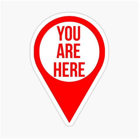 You Are Here Stickers For Evacuation Maps