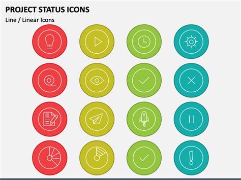 Project Status Icons for PowerPoint and Google Slides - PPT Slides