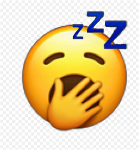 Emoji Tired Sleep Sleepy Sleeping Zzz Zz Z Yellow Yawn - Tired Emoji Png,Sleepy Emoji Png - free ...