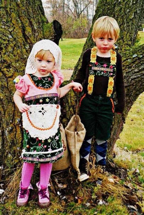 Fairytale siblings: Stacy Gregerson writes of these terrific Hansel and Gretel costumes ...