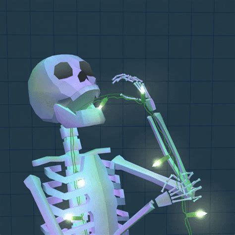 Funny Skeleton Waiting Gif - Jelitaf