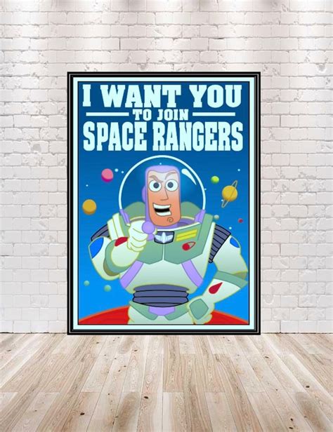 Buzz Lightyear Poster Disney Poster Toy Story Poster | Etsy