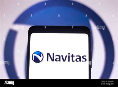 In this photo illustration, a Navitas Semiconductor logo seen displayed ...