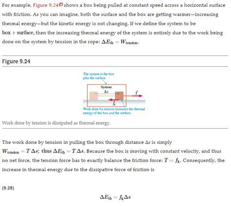 newtonian mechanics - How to derive equation for thermal energy ($E$ thermal = Friction force X ...