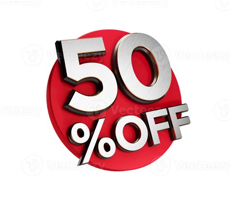 50 Percent off 3d Sign on White Special Offer 50 Discount Tag flash ...