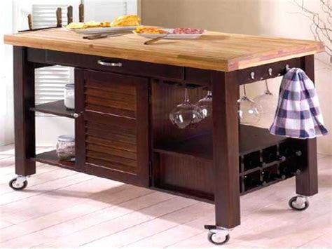 Movable Kitchen Island With Breakfast Bar: 2 in 1 Functionality and ...