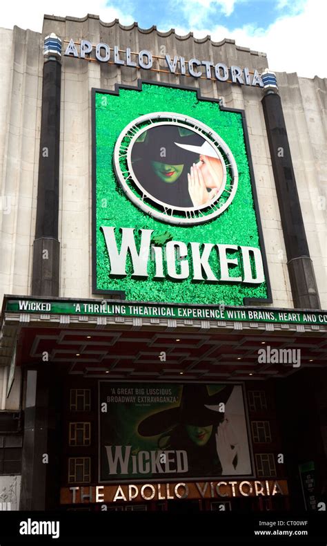 The west end Musical "Wicked" at the Apollo Victoria theatre, London UK ...