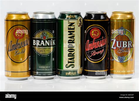 Czech beer can, beer from Bohemia, Czech Republic Stock Photo - Alamy