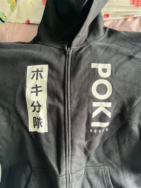 Pokimane Poki squad twitch hoodie limited edition, Men's Fashion, Coats ...