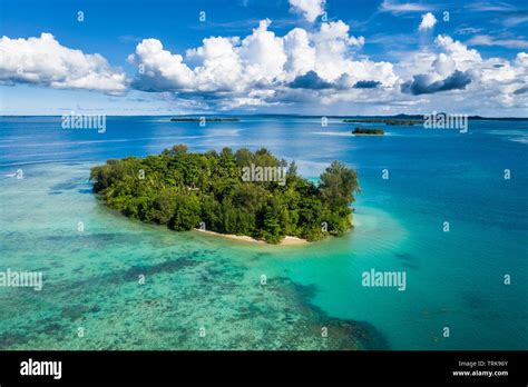 Aerial View of Lissenung Island, New Ireland, Papua New Guinea Stock ...