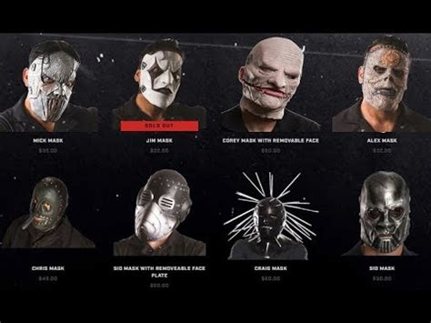 SLIPKNOT OFFICIAL MASKS RELEASED! - YouTube