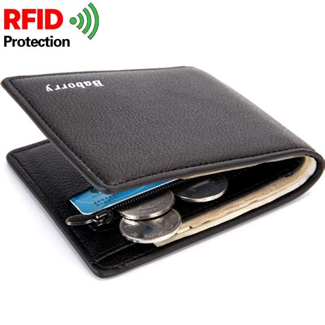 RFID Protection 2018 Slim Wallet Purses Wallets for Men with Coin Pocket Money Clip New Design ...