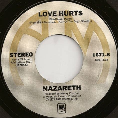 Nazareth - Love Hurts (1975, Vinyl) | Discogs