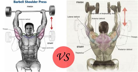 Dumbbell Versus Barbell Shoulder Press – Proper Technique & Benefits