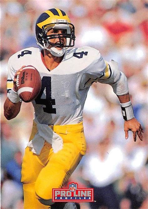 Jim Harbaugh football card (University Michigan Wolverines) 1992 Pro ...