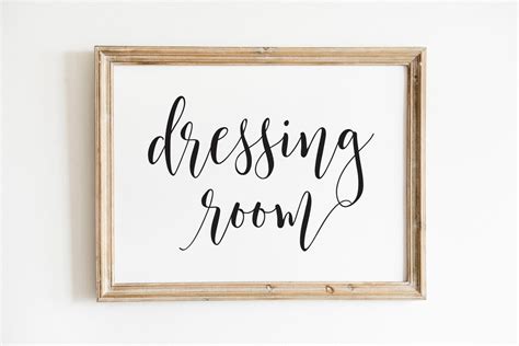 Dressing Room Sign, Printable Signs, Door Sign, Dressing Room Prints ...