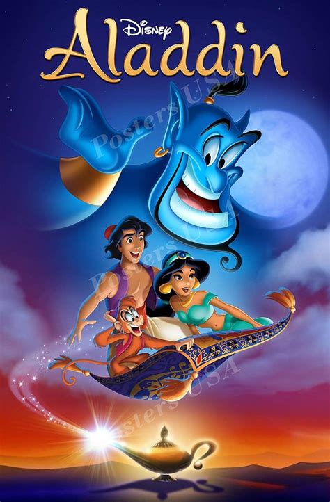 Amazon.com: Poster USA - Disney Classics Aladdin Poster GLOSSY FINISH ...