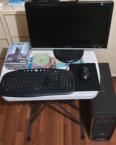 Gaming PC Set (CPU, Monitor, Keyboard/Mouse, and Games), Computers ...