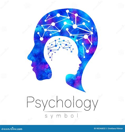 Modern Head Logo Sign Of Psychology. Profile Human. Letter Psi ...