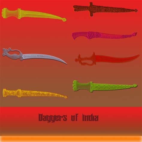 Daggers of India Photoshop Brushes by Urceola on DeviantArt