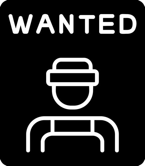 Wanted Vector Icon 21040016 Vector Art at Vecteezy