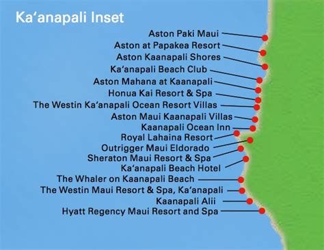 Map Of Kaanapali Beach Hotels The Best Beaches In World | Kaanapali ...