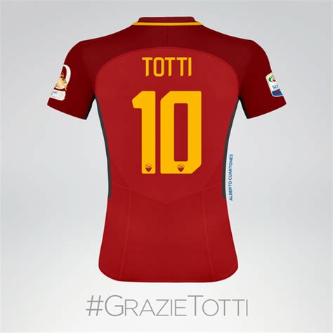 Francesco Totti farewell Jersey