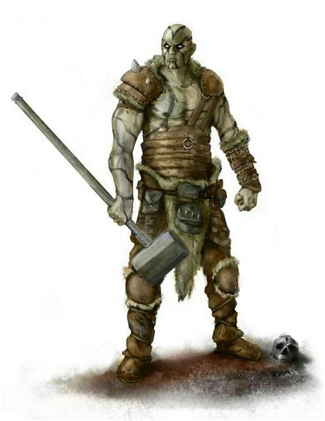 Male Goliath Barbarian - Pathfinder PFRPG DND D&D d20 fantasy | Dungeons and dragons characters ...