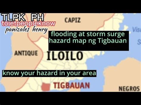 Flooding and storm surge hazard map ng Tigbauan Iloilo - YouTube