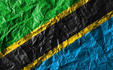 Tanzanian flag, , crumpled paper HD wallpaper | Pxfuel