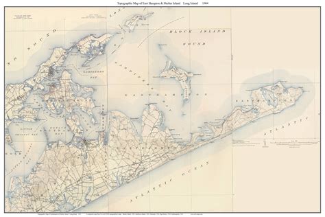 Antique Long Island New York 1904 US Geological Survey Topographic Map ...