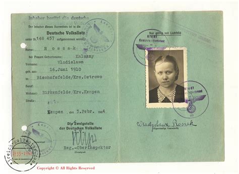 WW2 Concentration camp KL original items - WW2 - Volksdeutsche - Traitors of the Polish nation ...