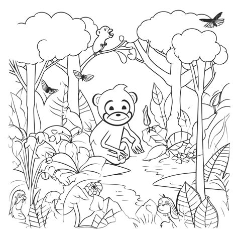 Free Printable Coloring Pages Rainforest