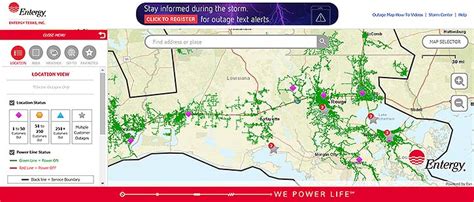 Entergy Texas Power Outage Map | Zip Code Map