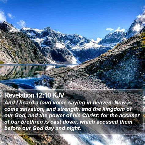 Revelation 12:10 KJV Bible Verse Images