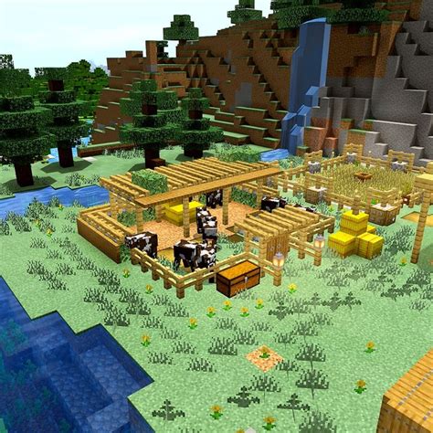 Minecraft Cow Enclosure design [tutorial] [video] // Recinto per le Mucche | Idee minecraft ...