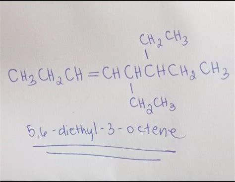 draw the structural and line formula1.7-methyl-3-octene2.2,4dimethyl-3 ...