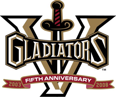 Gwinnett Gladiators Anniversary Logo - ECHL (ECHL) - Chris Creamer's ...