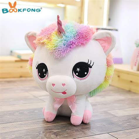 Aliexpress.com : Buy 35cm Cute Unicorn Plush Toy Rainbow Horse Sutffed Animal Plush Dolls ...