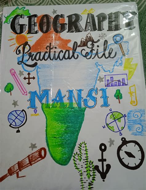 Geography Project file front page by Mansi