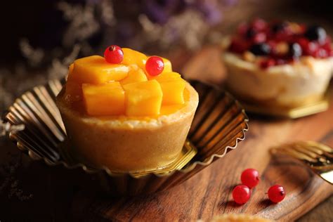 Download Mango Pastry Food Dessert HD Wallpaper