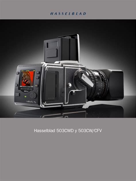 Hasselblad 503Cw Cfv Users Manual