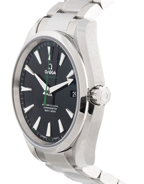 Replica Omega Seamaster Black Dial with Green Accents 231.10.42.21.01 ...