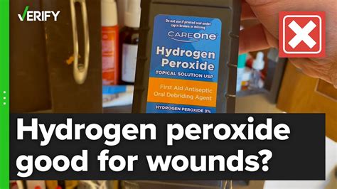 No, you should not use hydrogen peroxide on wounds | verifythis.com