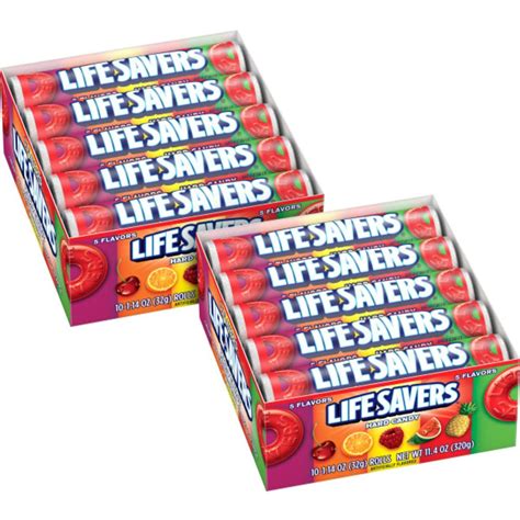 Buy LIFE SAVERS 5 Flavors Hard Candy Rolls, 1.14 Ounce (Pack of 20 ...