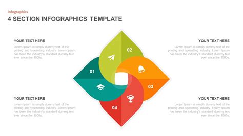 4 Section Infographic Template for PowerPoint | Slidebazaar