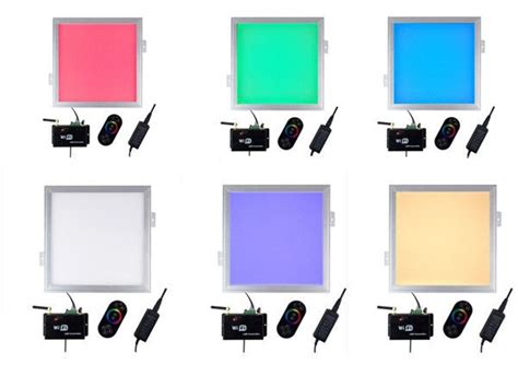 36w Square Color Changing Led Drop Ceiling Lights 2x2 Panel Light 5 ...