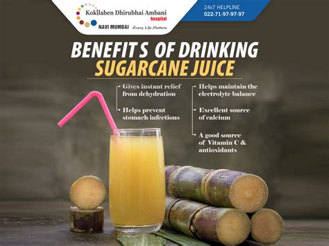 Benefits of drinking sugarcane juice