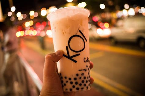 Koi bubble tea - KOI Cafe * supermerlion